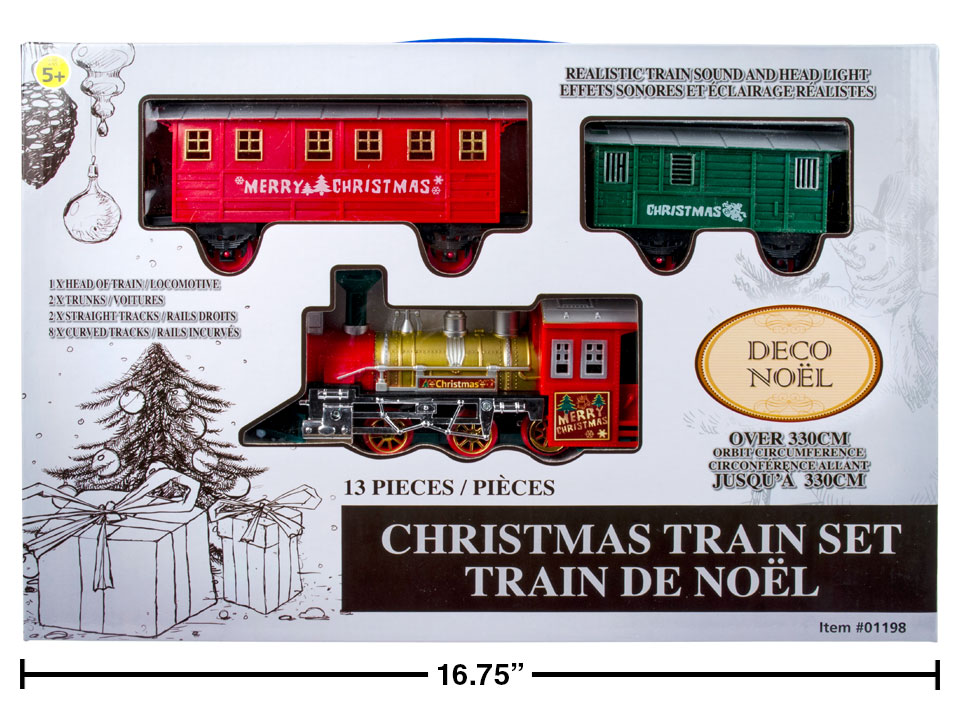 Train électrique Christmas Time - 18 pièces 