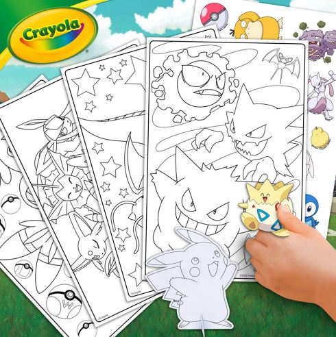 Crayola - Pokémon - Livre à Colorier - 48 Pages, Assortiment - Bricolage