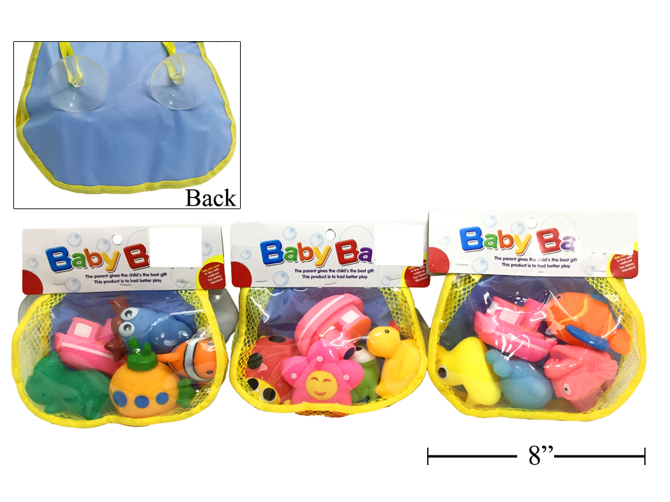 ANIMAUX DE BAIN AVEC FILET ASST - BÉBÉ / Jouets de bain