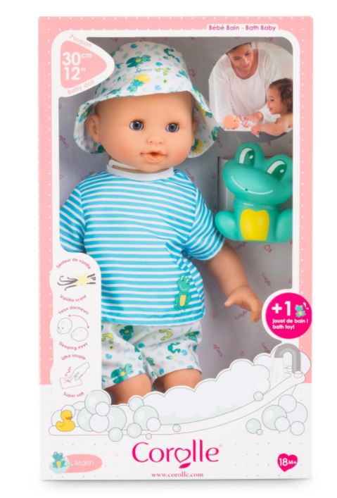 Corolle Bebe Bain Marin Avec Grenouille 12 30cm Poupees Barbie Et Figurines Poupees Et Accessoires