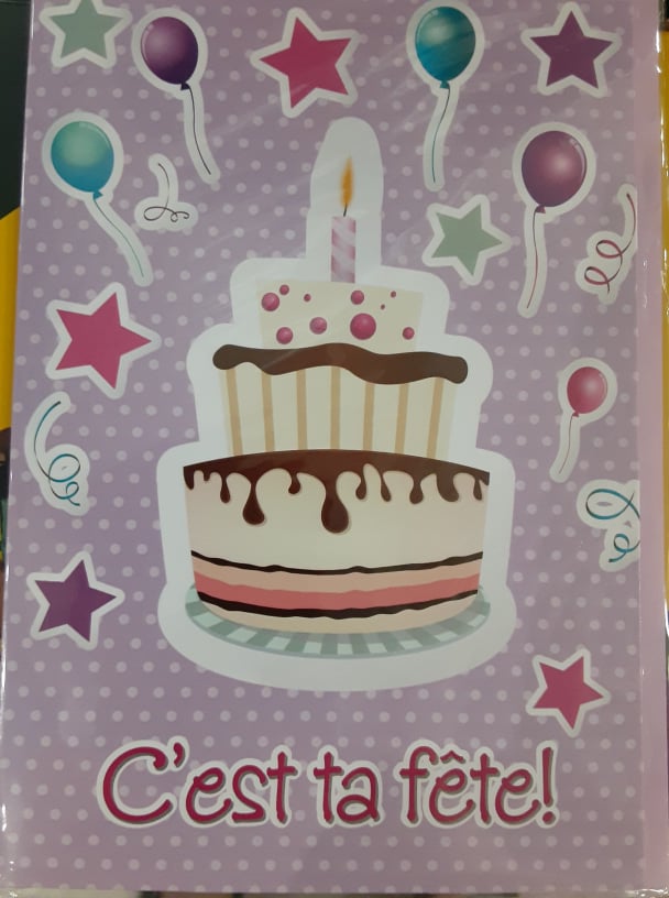 Carte D Anniversaire Avec Gateau Fetes Cartes De Fete Sans Age