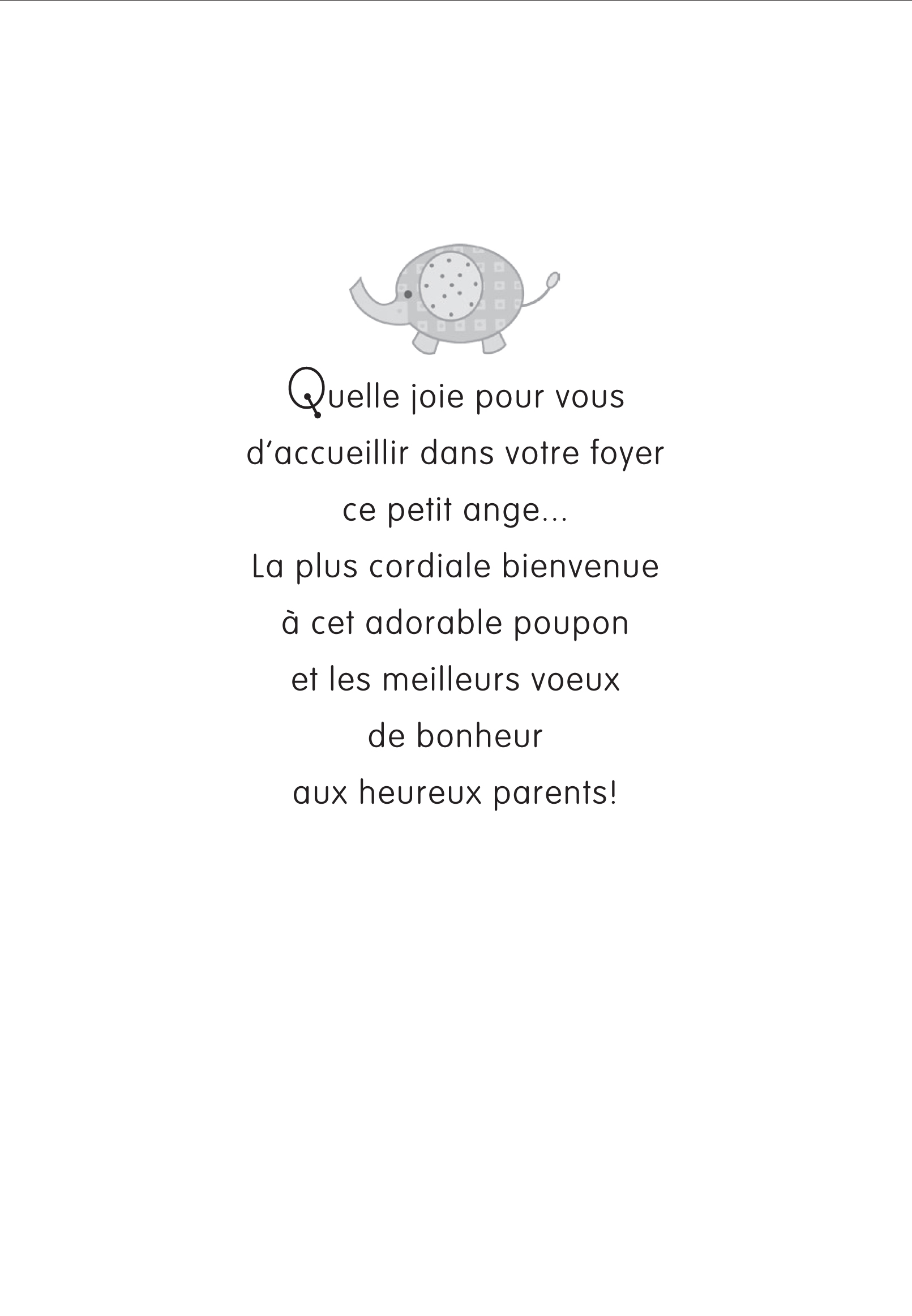 Petit mot pour bébé, Félicitations naissance, Message de bienvenue bébé