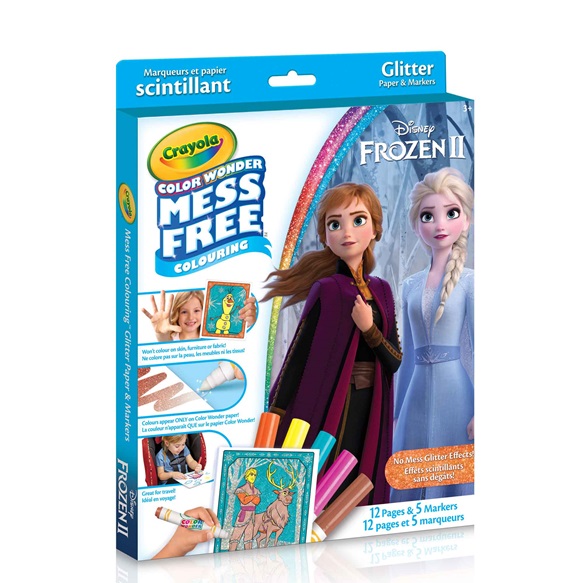 Crayola Marqueurs Et Papier Scintillant Color Wonder Reine Des Neiges 2 Bricolage Crayola