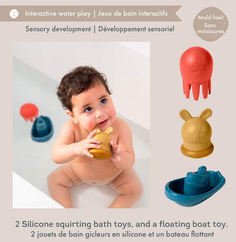 Jouets De Bain Sans Moisissure Jeux De Pêche Baleines Nageuses Sans Bpa Table D'Eau Piscine Bain Baignoire Jouet Pour Tout-Petits Bébés Enfants Filles Garçons 1 2 3 4 5 6 Ans Salle