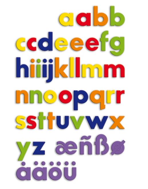 lettres magnétiques majuscules