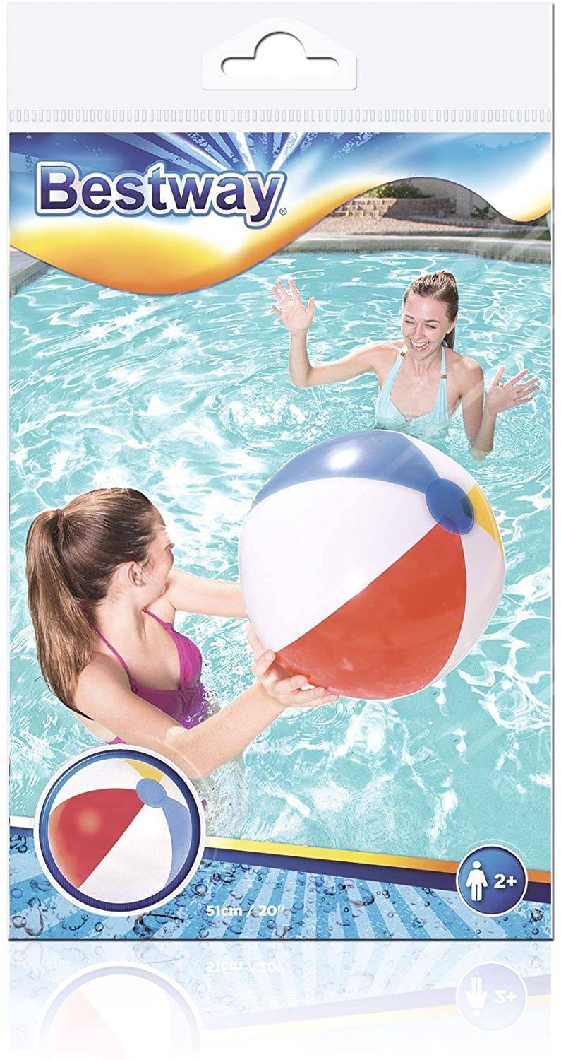 1 ballon de plage gonflable 51 cm bestway plein air jeux jouet 