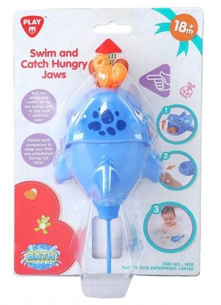 Playgo Requin Affame Pour Le Bain Nage Et Gobe Bebe Jouets De Bain