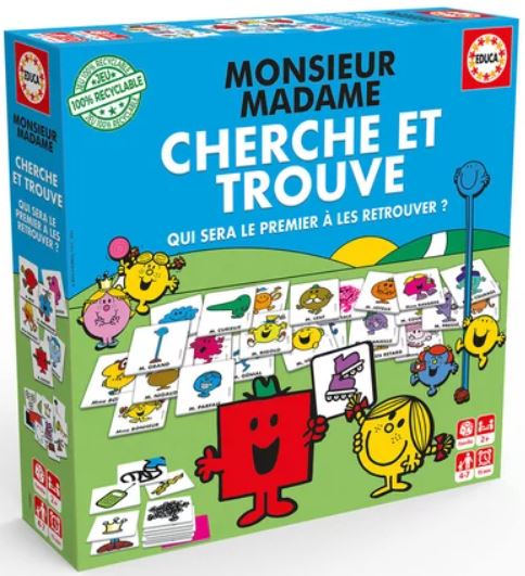 JEU EDUCA - CHERCHE ET TROUVE MONSIEUR MADAME (FR) - JEUX DE SOCIÉTÉ ...