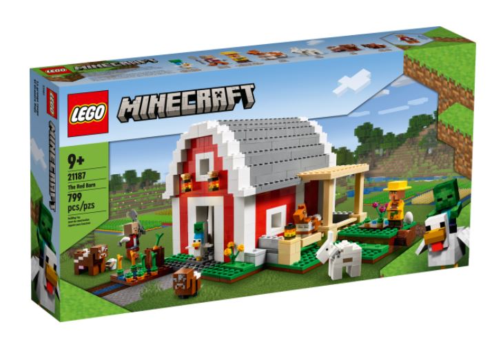 LEGO Minecraft, La grange rouge, 21187, 9 ans et plus