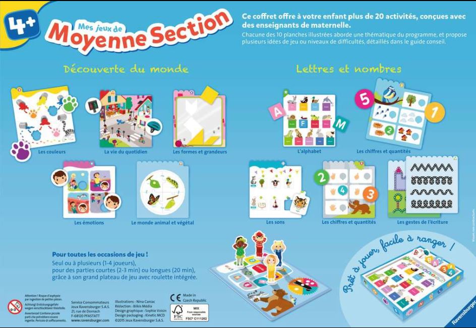 Jeux éducatifs amusants / 4-5 ans, 2e maternelle, maternelle moyenne  section - COLLECTIF - Librairie L'Armitière
