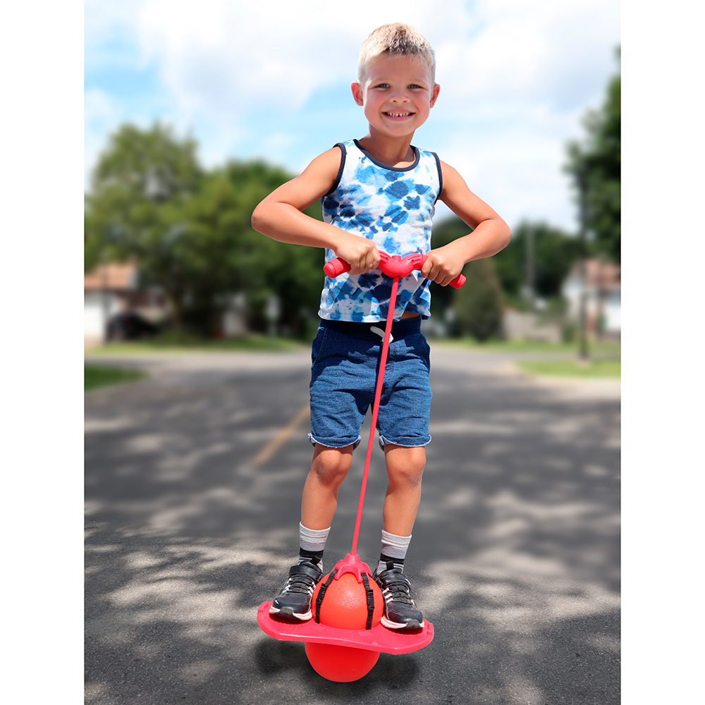 Danaplay Pogo Ball With Handle - Balance & Bounce Jumper For Kids Indoor/Outdoor Play, Includes Pump