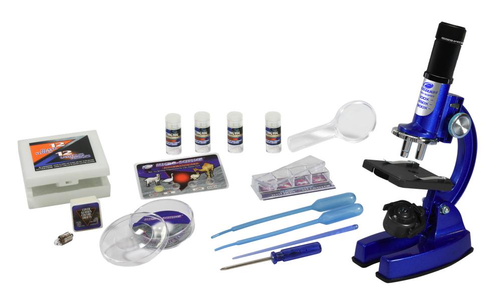 MALLETTE AVEC MICROSCOPE BLEU DLX 900X SCIENCES ET MAGIES / Sciences