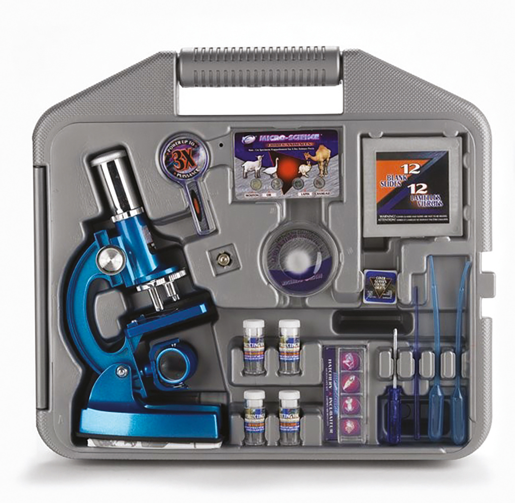 MALLETTE AVEC MICROSCOPE BLEU DLX 900X SCIENCES ET MAGIES / Sciences