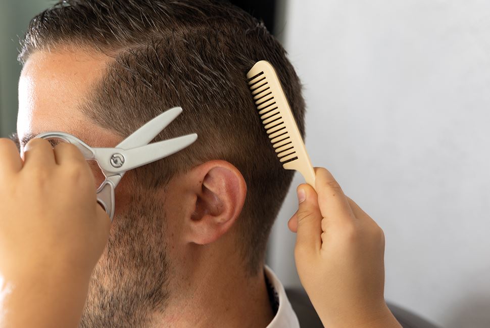 Peinture Vintage D'Accessoires De Barbier, Panneau De Salon De Coiffure