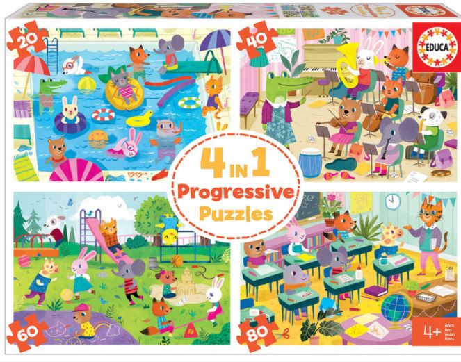 Educa - Ensemble De 4 Puzzles Pour Enfants