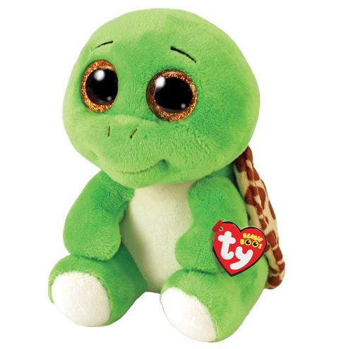 PELUCHE TY BEANIE BOOS - TURBO LA TORTUE PETIT 6 - PELUCHES / Peluches  gros yeux