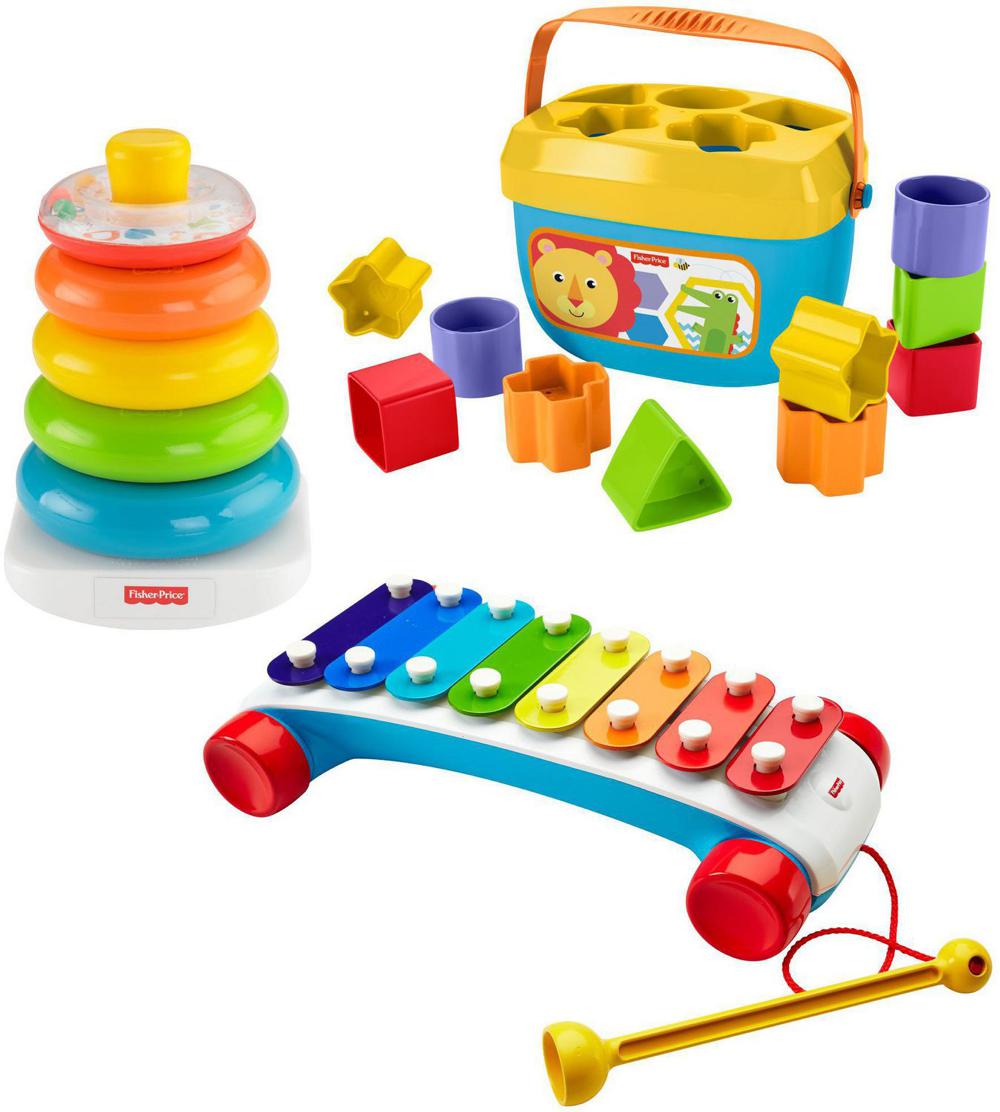 Coffret de 4 Jouets d'éveil pour bébés dès 3 mois Fisher Price - Produits  bébés