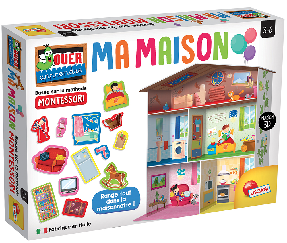 JEU MA MAISON - BASÉ SUR LA MÉTHODE MONTESSORI - JEUX DE SOCIÉTÉ