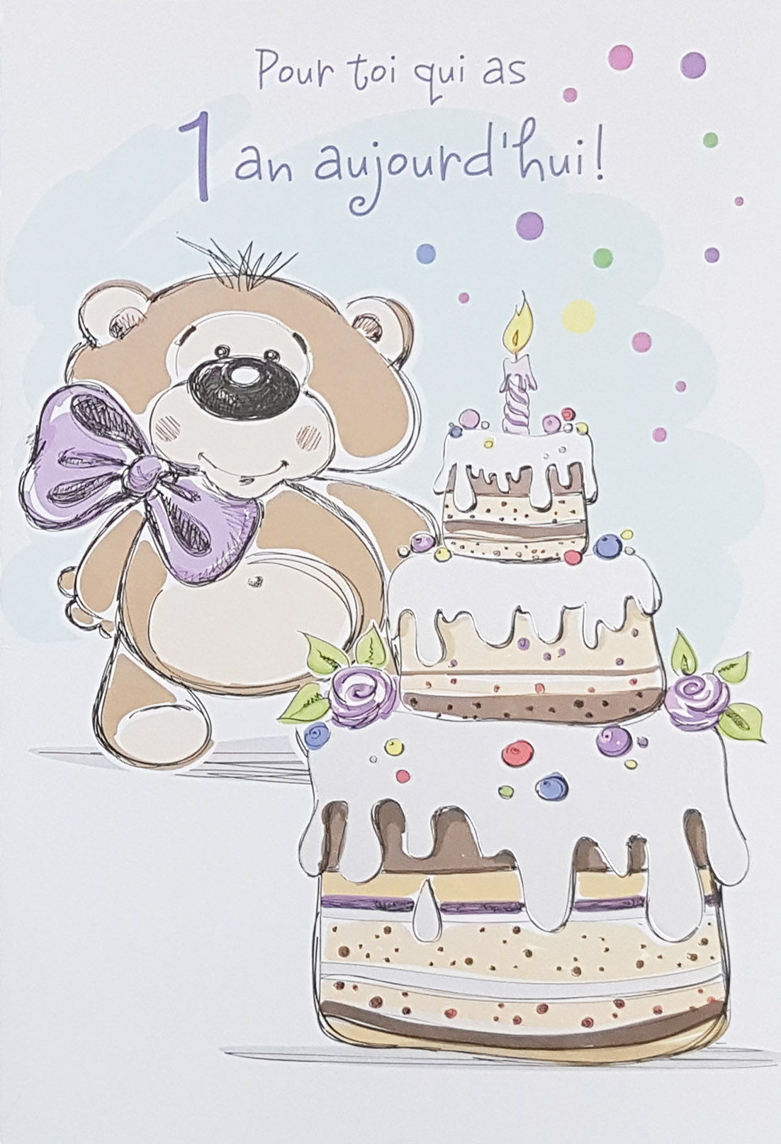 Carte D Anniversaire 1 An De Rosedale Fetes Cartes De Fete 1 An