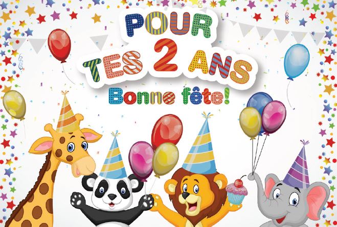 2 ANS - POUR TES 2 ANS, BONNE FÊTE! - DE ROSEDALE - FÊTES / Cartes