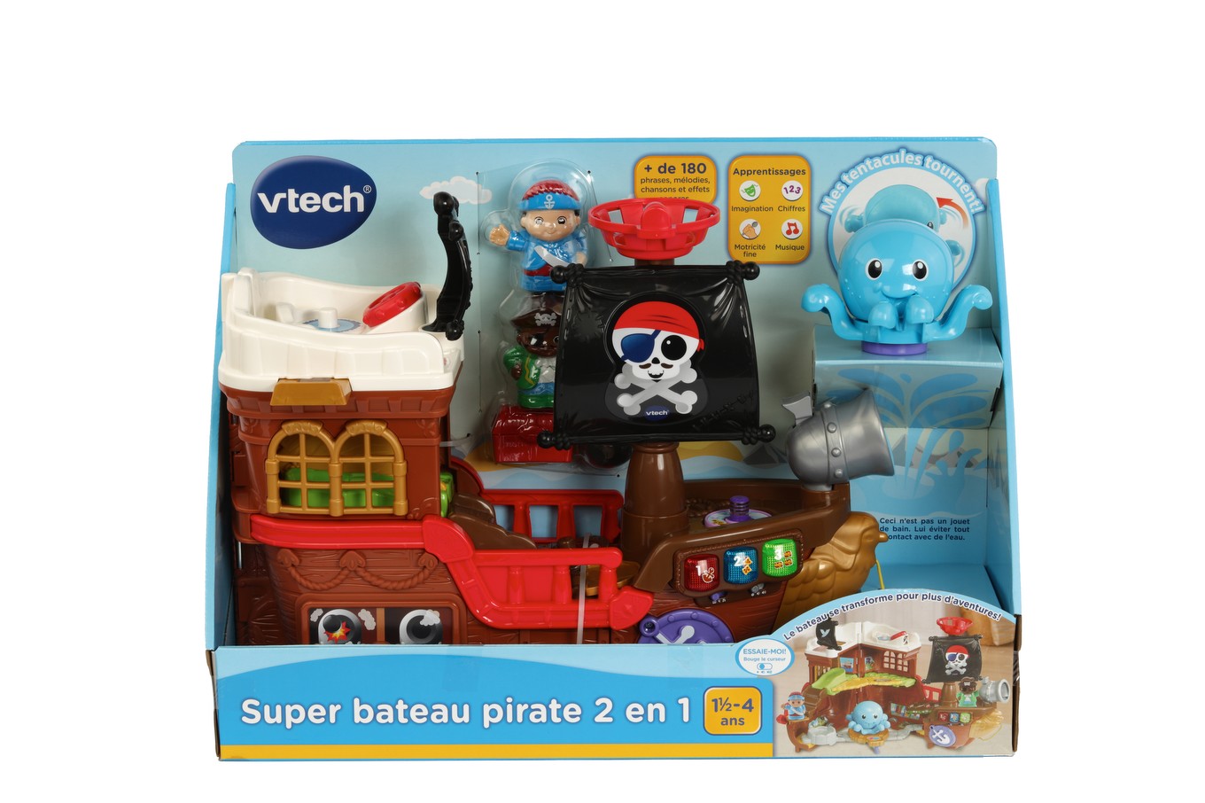 Super Bateau Pirate 2 En 1 Bebe V Tech