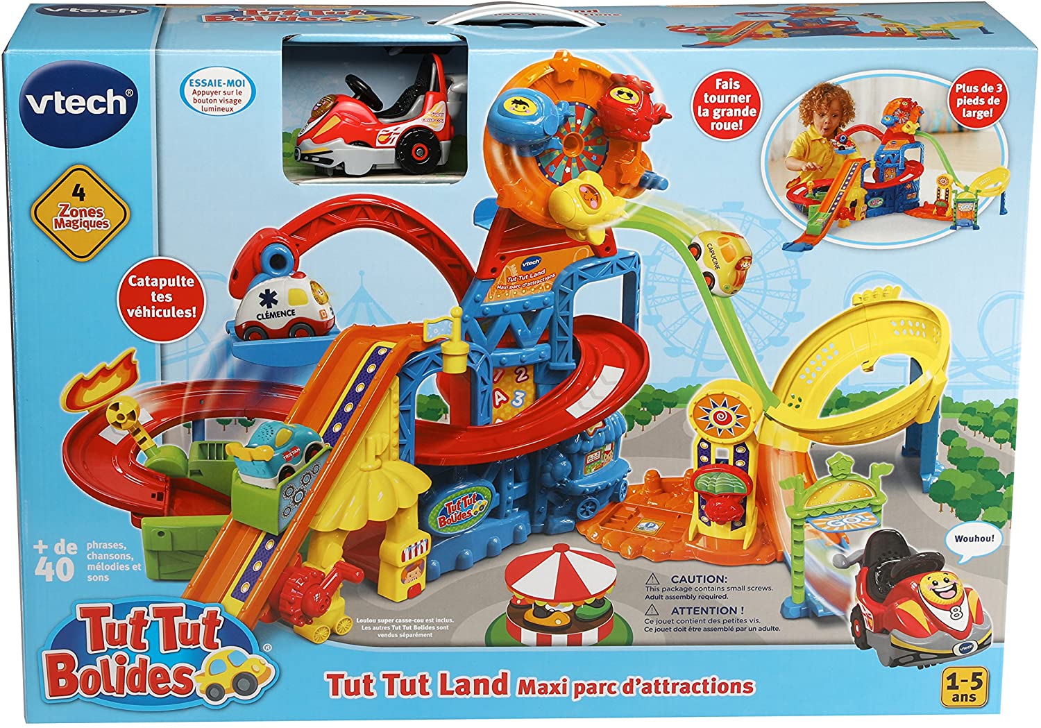 Tut Tut Land Maxi Parc D Attraction VTECH - TUT TUT BOLIDES - MAXI PARC D'ATTRACTIONS - BÉBÉ / V-Tech