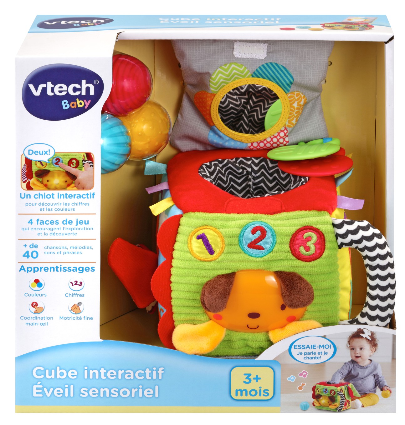 Cube Interactif Eveil Sensoriel Bebe V Tech