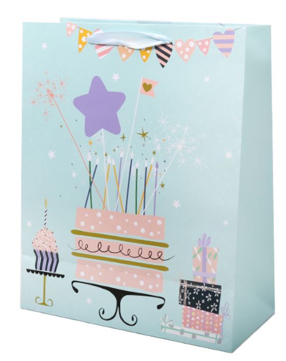 Sac Cadeau Moyen Gateau D Anniversaire Fetes Emballage Cadeau