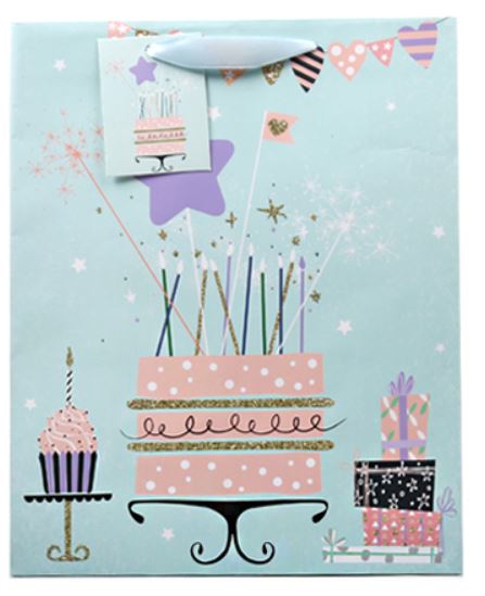 Sac Cadeau Moyen Gateau D Anniversaire Fetes Emballage Cadeau
