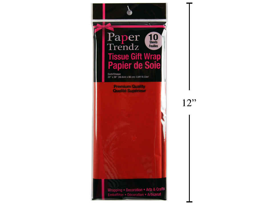 Feuille de Papier de Soie - Qualité Premium - Rouge