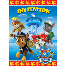 Cartes D'invitations - Pat Patrouille - Lot De 6