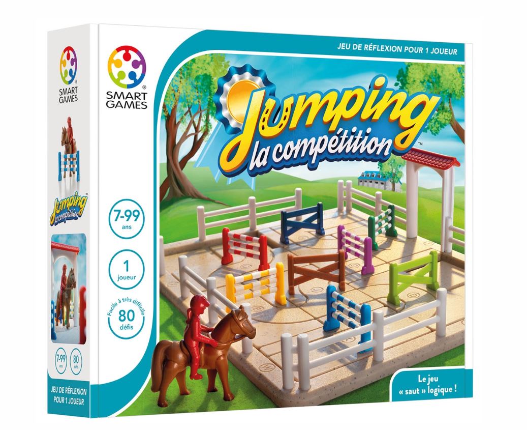 JEU SMART GAMES - JUMPING LA COMPÉTITION (FR) - JEUX DE SOCIÉTÉ / Enfants  (6 à 8 ans)