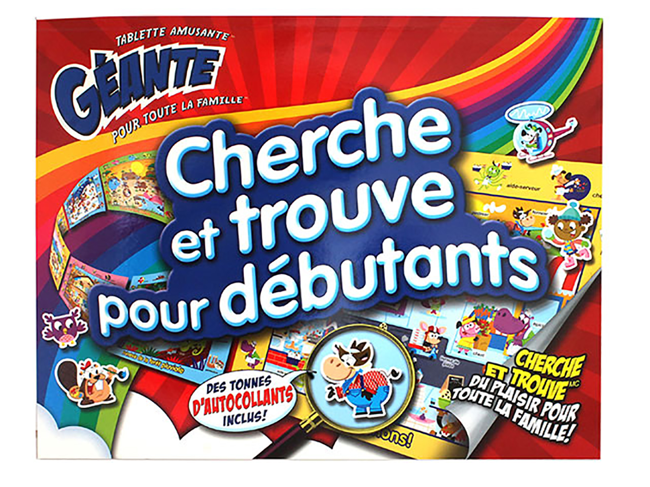 CHERCHE ET TROUVE GÉANT LIVRE - JEUX de société / Enfants (6 à 8 ans)