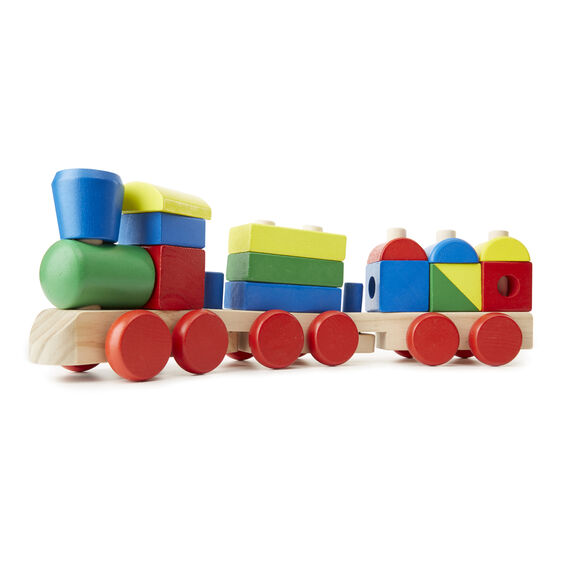 Melissa And Doug Train En Bois A Empilage Bebe Bois