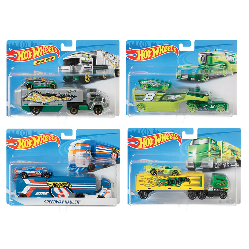 HOT WHEELS TRANSPORTEUR ASST. - CAMIONS, ARMES ET SUPERHÉROS / Véhicules 3  ans +