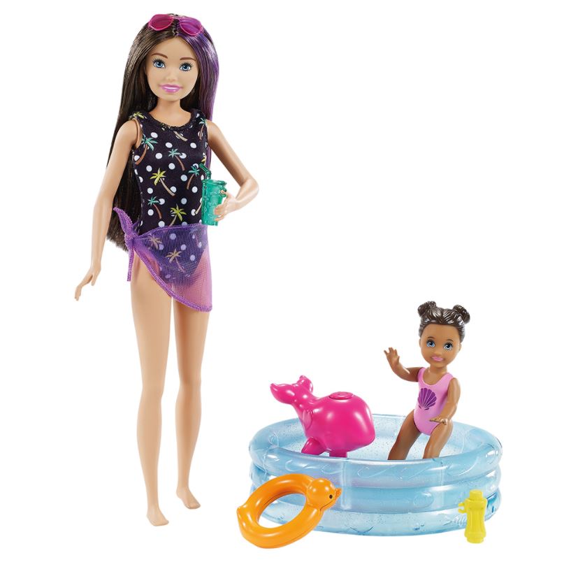 Barbie Skipper Ens Piscine Et Bain Poupees Barbie Et Articles Menagers Barbie Et Accessoires