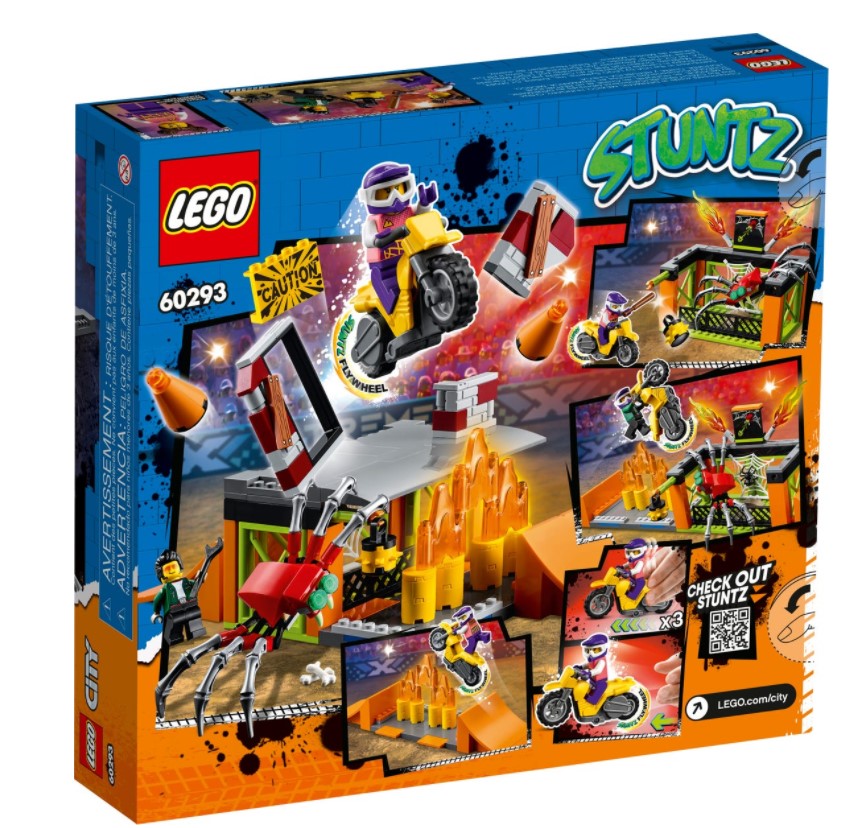 Lego 60293 city l'aire d'entraînement des cascadeurs rampes cage