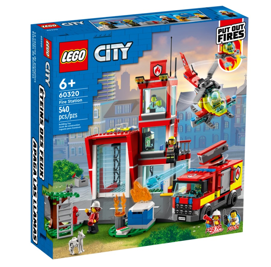 LEGO - La caserne et le camion des pompiers - 2 à 4 ans - JEUX, JOUETS -   - Livres + cadeaux + jeux