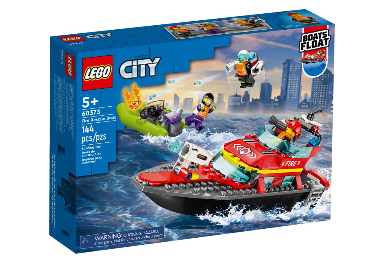 LEGO CITY - LE BATEAU DE SECOURS DE POMPIERS #60373 - LEGO / City