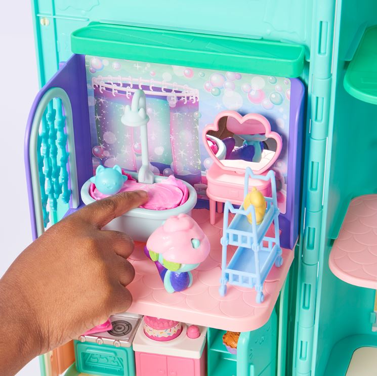 Gabby et la Maison Magique - Gabby's Dollhouse - PLAYSET DELUXE - Pièce De  Jeu Avec 1 Figurine Et Accessoires - Dessin Animé Gabby Et La Maison
