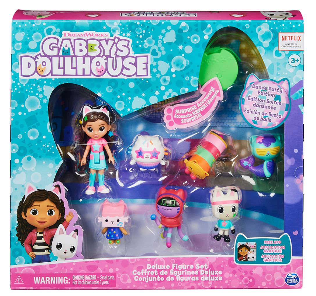 Gabby's Dollhouse – Coffret cadeau de luxe avec 7 figurines et accessoire  surprise, jouets pour enfants à partir de 3 ans