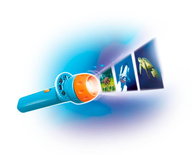 Buki France Mini Ciencias – Farol 3 En 1 Con Proyector, Linterna Y Lámpara Nocturna Con Temporizador, Para Niños De 4 A 7 Años