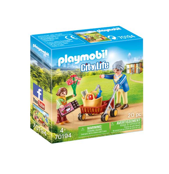 PLAYMOBIL - PETITE FILLE ET GRAND-MERE #70194 - PLAYMOBIL / City Life