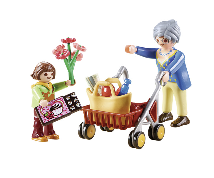 70194 petite fille et grand mere playmobil city life 