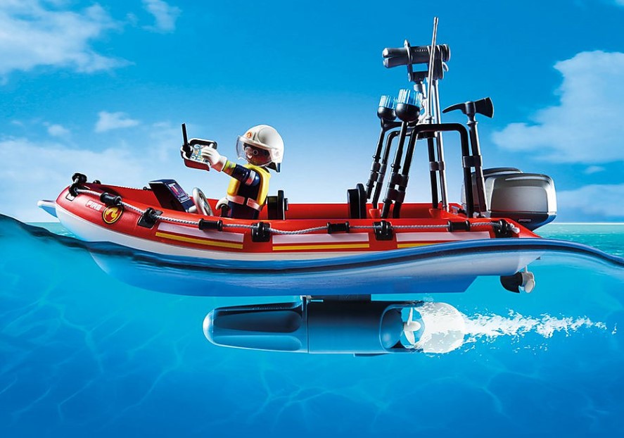 PLAYMOBIL G3243 – Proiettore Rosso Per Barca 3128 Ed Elicottero 5842 (Usato)