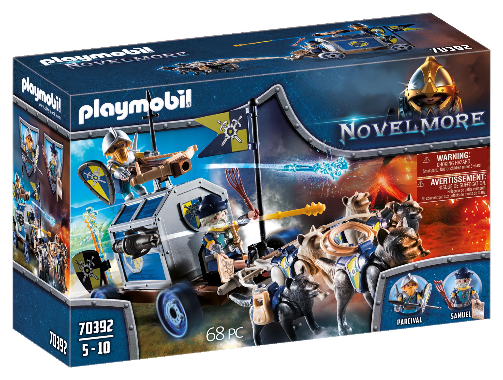 CHAR DE TRANSPORT DU TRESOR DES CHEVALIERS NOVELMORE*** - Playmobil