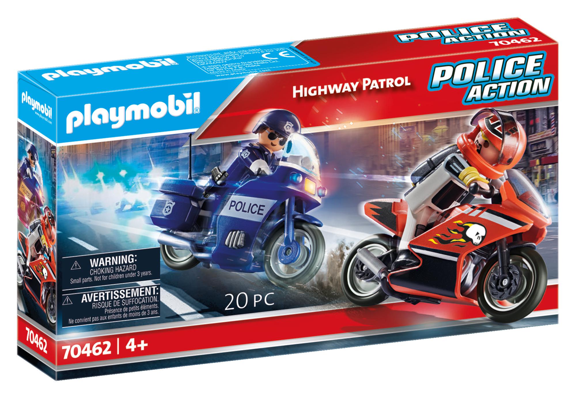 PLAYMOBIL - POLICIER À MOTO ET MOTARD #70462 - PLAYMOBIL / Police actions