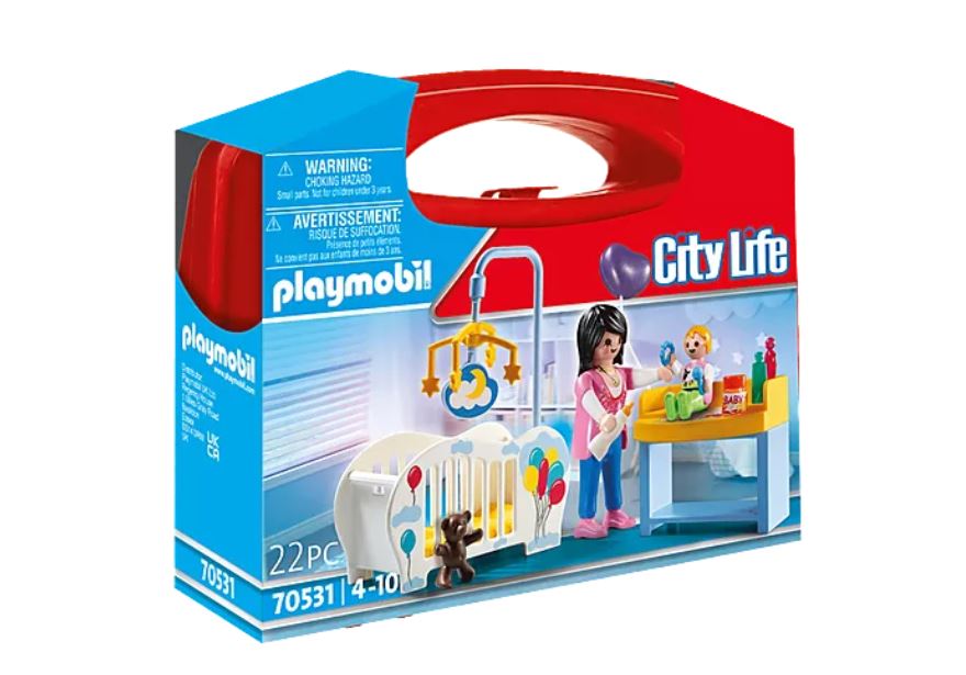 PLAYMOBIL CITY LIFE - VALISETTE CHAMBRE DE BÉBÉ #70531 - PLAYMOBIL / City  Life