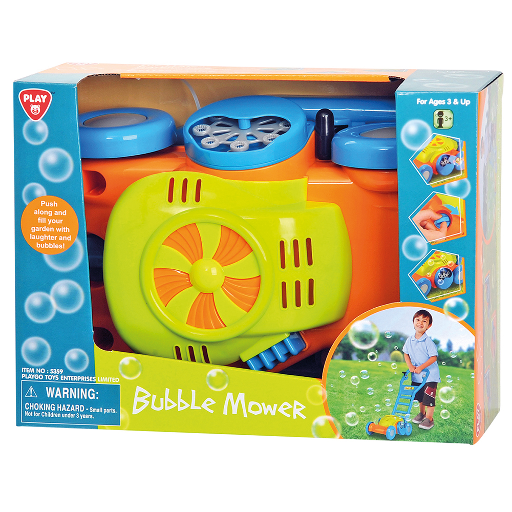 Tondeuse à Gazon à Bulles électrique Pour Enfant - Forme D'escargot - Produit Des Centaines De Bulles - Jouet D'extérieur - Vert/jaune