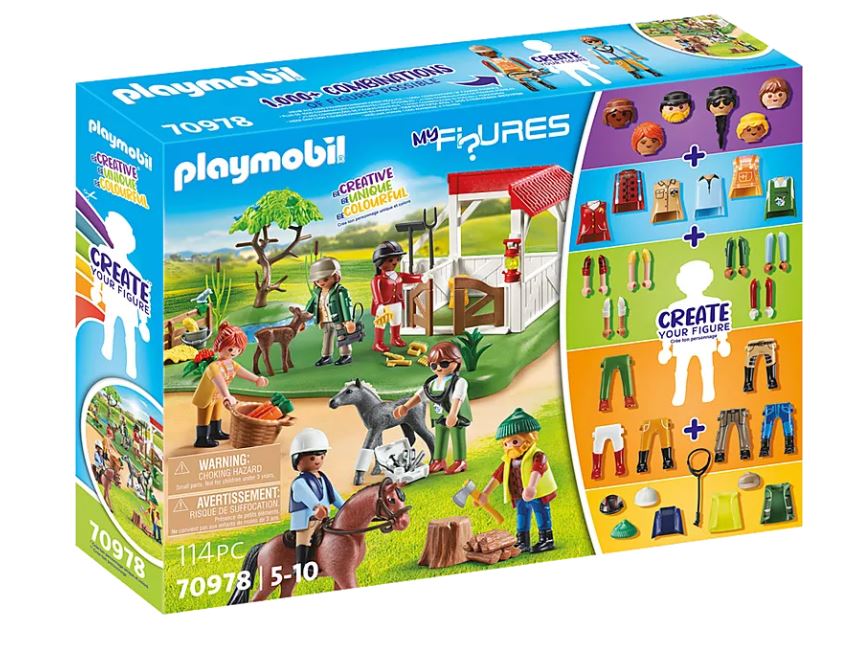 Playmobil 71239 - Ferme équestre Avec Chevaux Et Accessoires Pour Jeux De Campagne